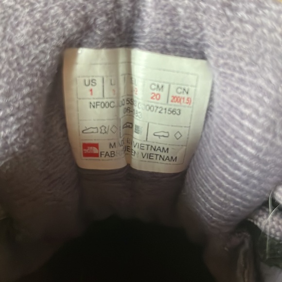 🦔 The North Face Hedgehog Waterproof ☔️ Hikers Little Kids Size 1 - EUC - Picture 4 of 6